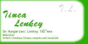 timea lenkey business card